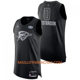 Maillot NBA Oklahoma City Thunder Russell Westbrook 0 2018 All-Star Jordan Brand Noir Swingman - Homme